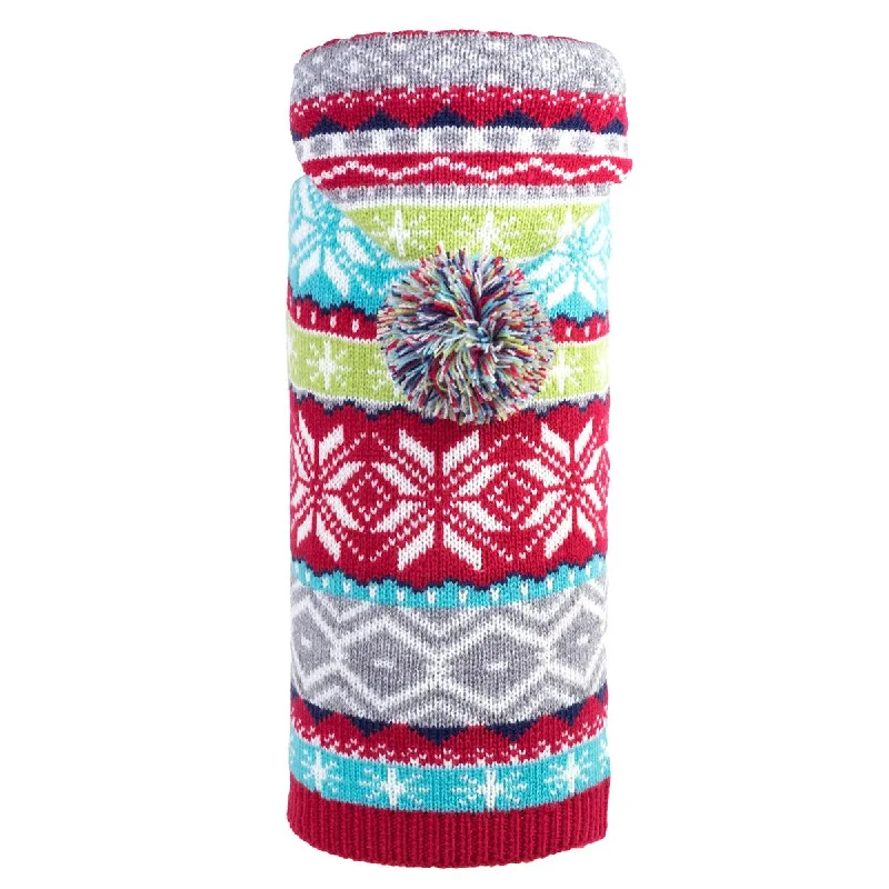 Fairisle Hooded Dog Sweater Multi