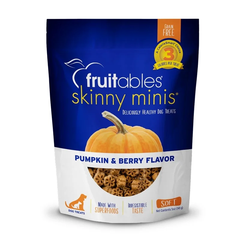 Fruitables Skinny Minis Soft Dog Treats - Pumpkin & Berry