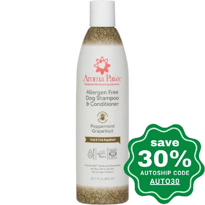 Aroma Paws - Dog Shampoo & Conditioner - Allergen Free Bug Repellent - 13.5OZ
