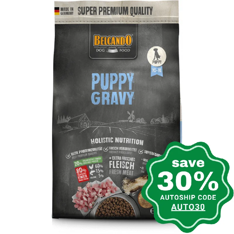 Belcando - Natural Puppy Dry Dog Food - Gravy Recipe - 4KG (Min. 2 Packs)