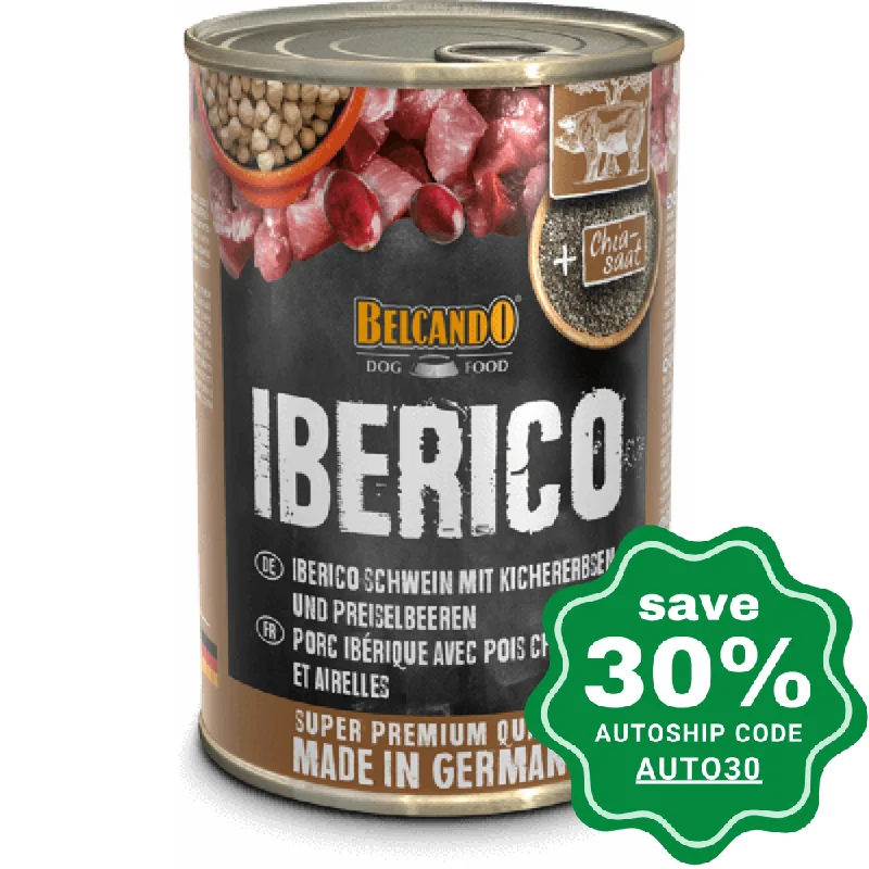 Belcando - Premium Wet Dog Food - Iberian Black Pig Recipe - 400G (Min. 18 Cans)