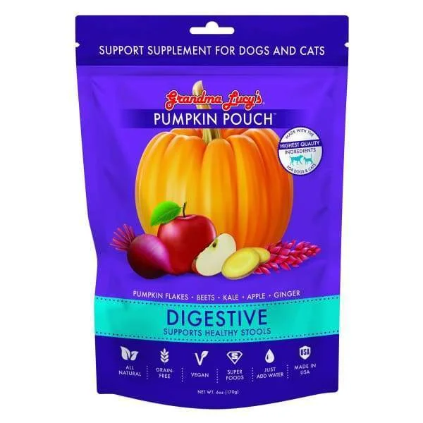 [10% OFF] Grandma Lucy's Pumpkin Pouch Digestive Supplement for Dog & Cat 6oz