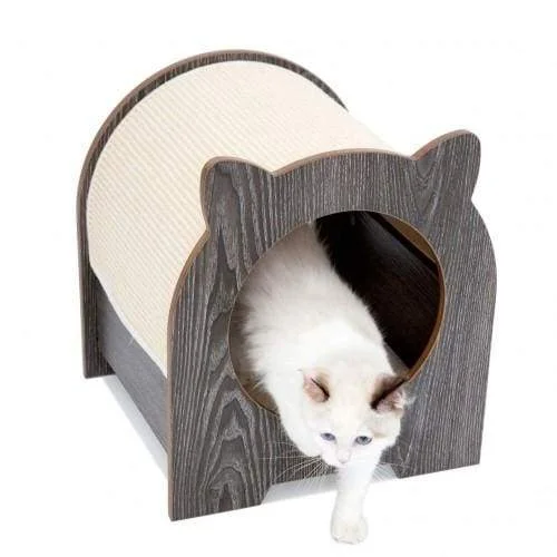 Lulu's World Lu-Casa Mido Oak Cat House